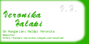 veronika halapi business card